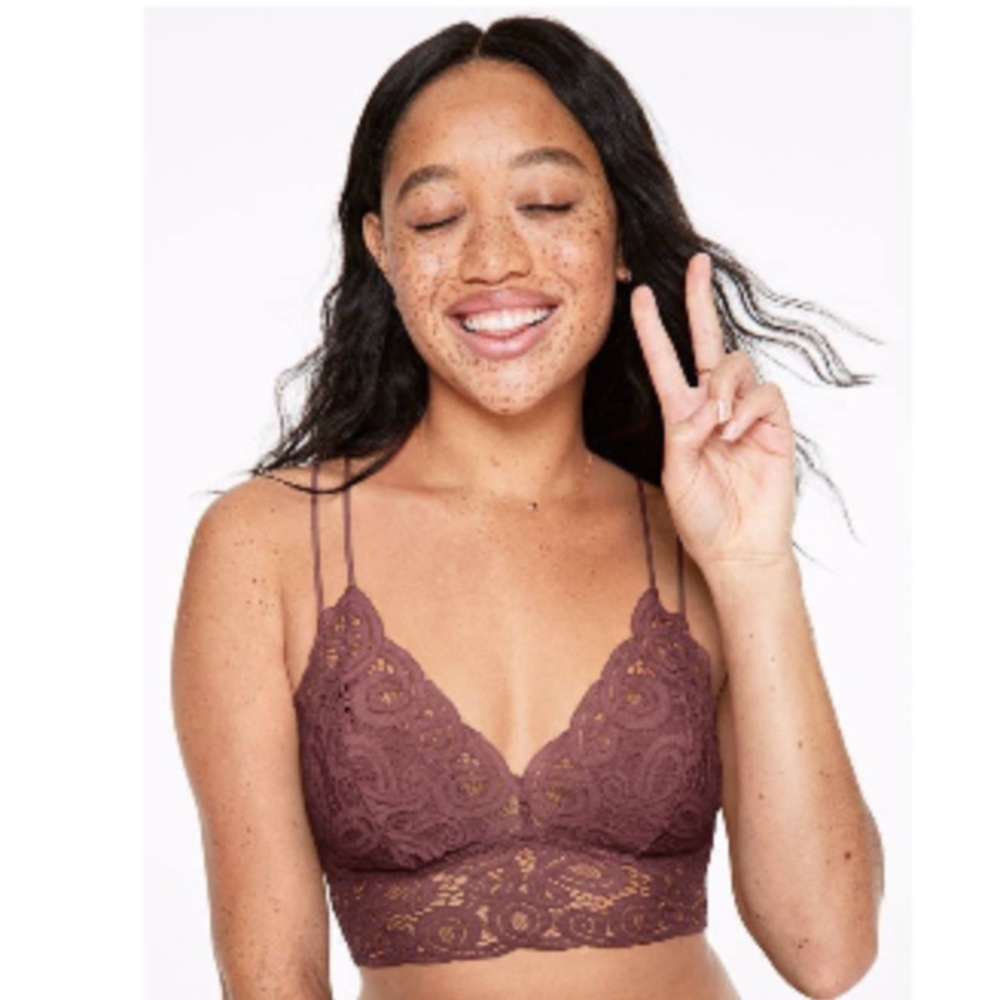 pink victoria secret dark dusty rose bralette